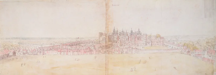 Palais de Richmond depuis le Nord-Est, 16ème siècle